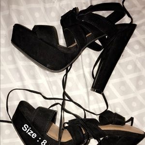 Cute tie heels